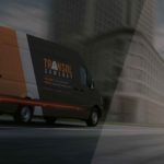 Transol Sameday courier van delivering parcels across the UK