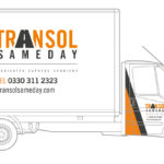 Transol Sameday Luton van with hydraulic tail lift for heavy items